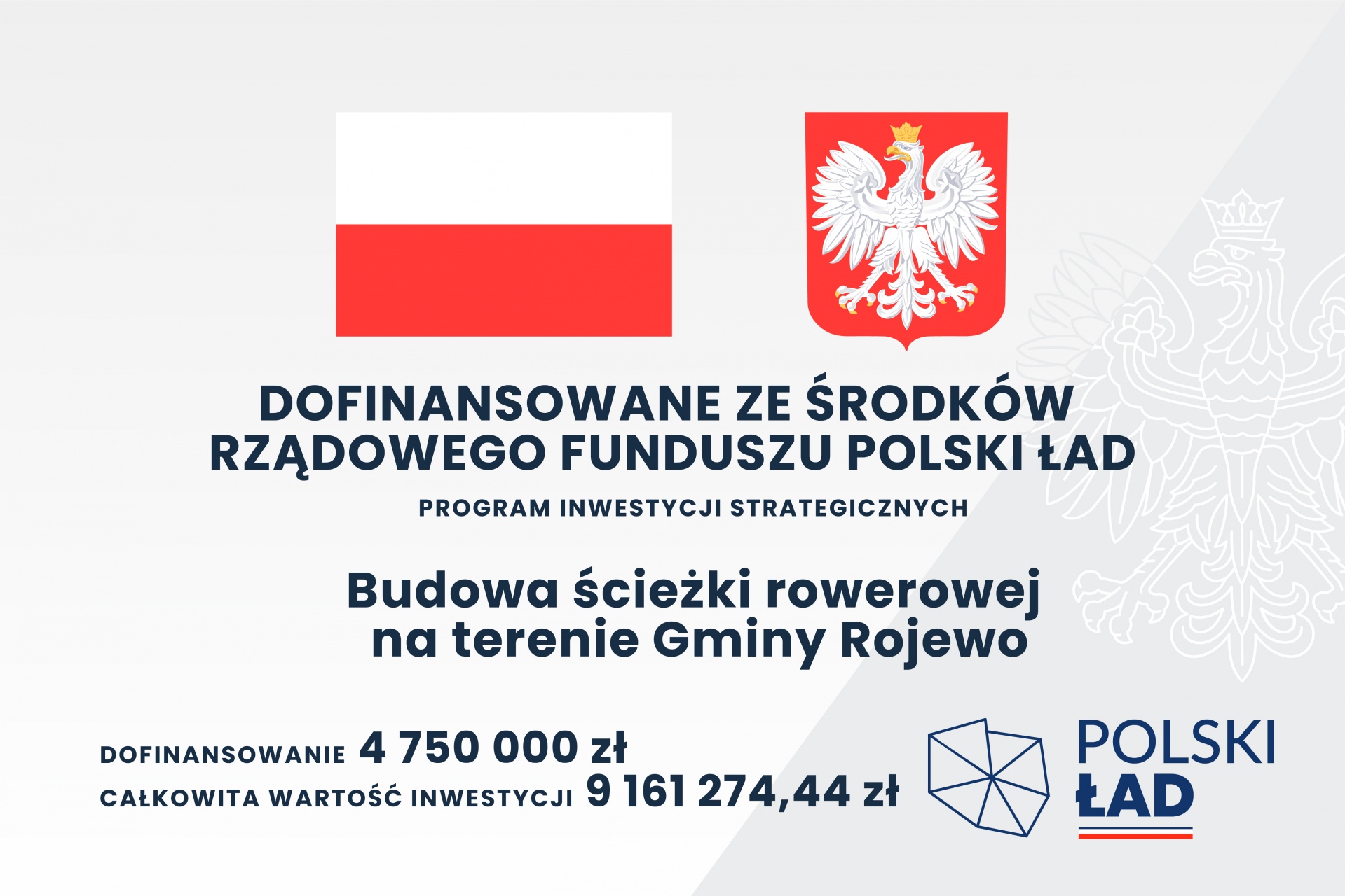 Budowa ścieżki rowerowej na terenie Gminy Rojewo