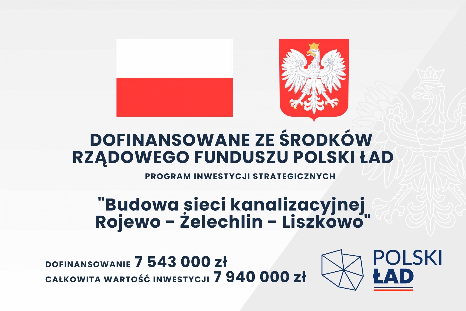 Budowa sieci kanalizacyjnej Rojewo - Żelechlin - Liszkowo