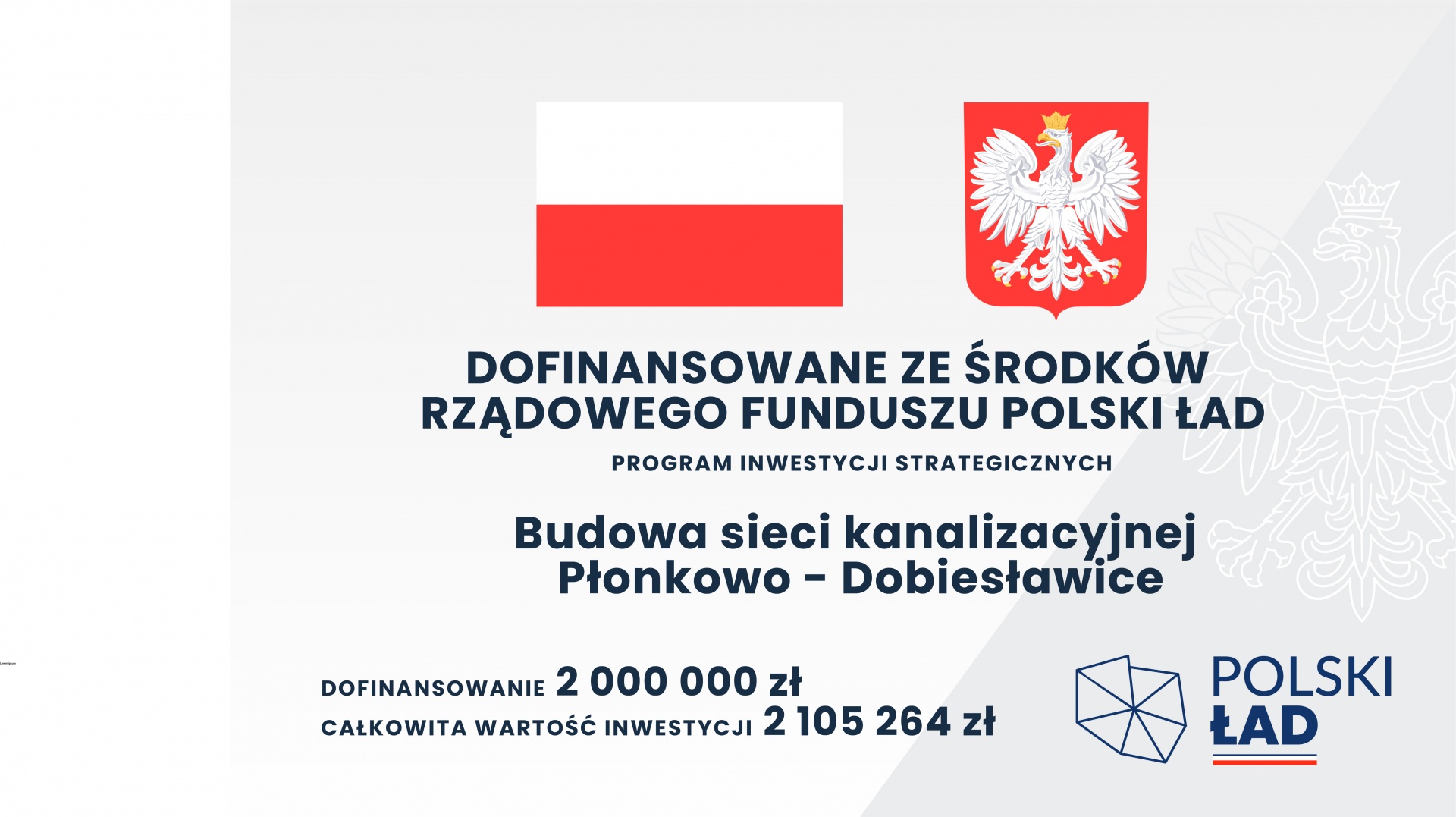 Budowa sieci kanalizacyjnej Płonkowo - Dobiesławice